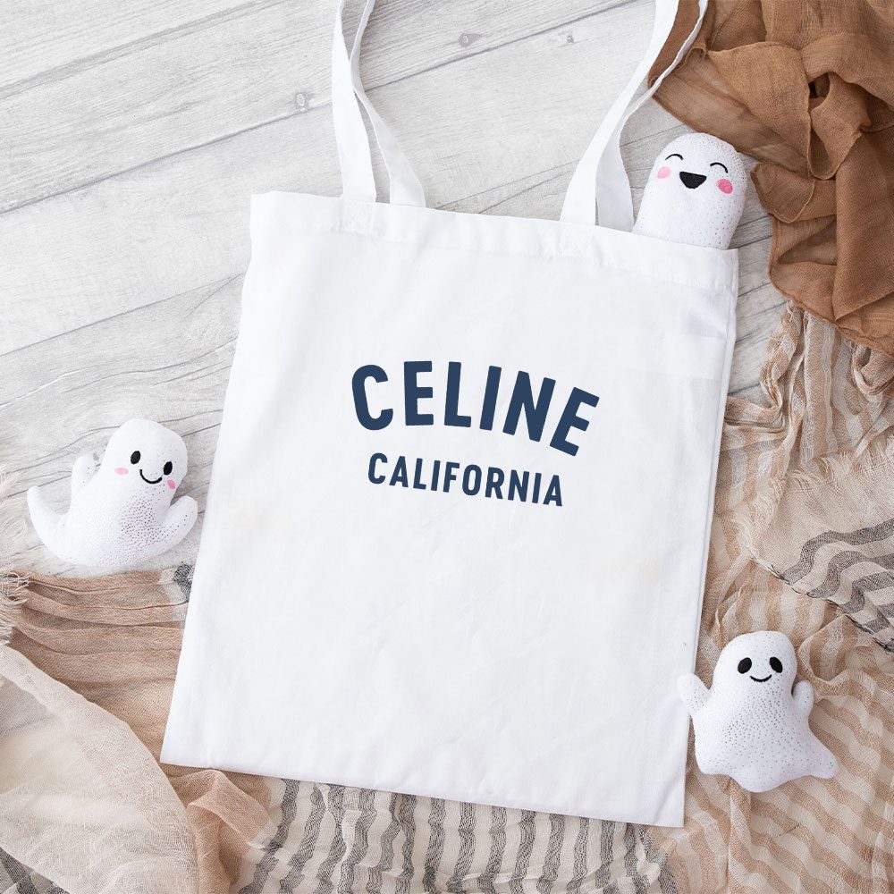 Celine-California-70S-Luxury-Cotton-Canvas-Tote-Bag-TTB1106 Celine California 70'S Luxury Cotton Canvas Tote Bag TTB1106