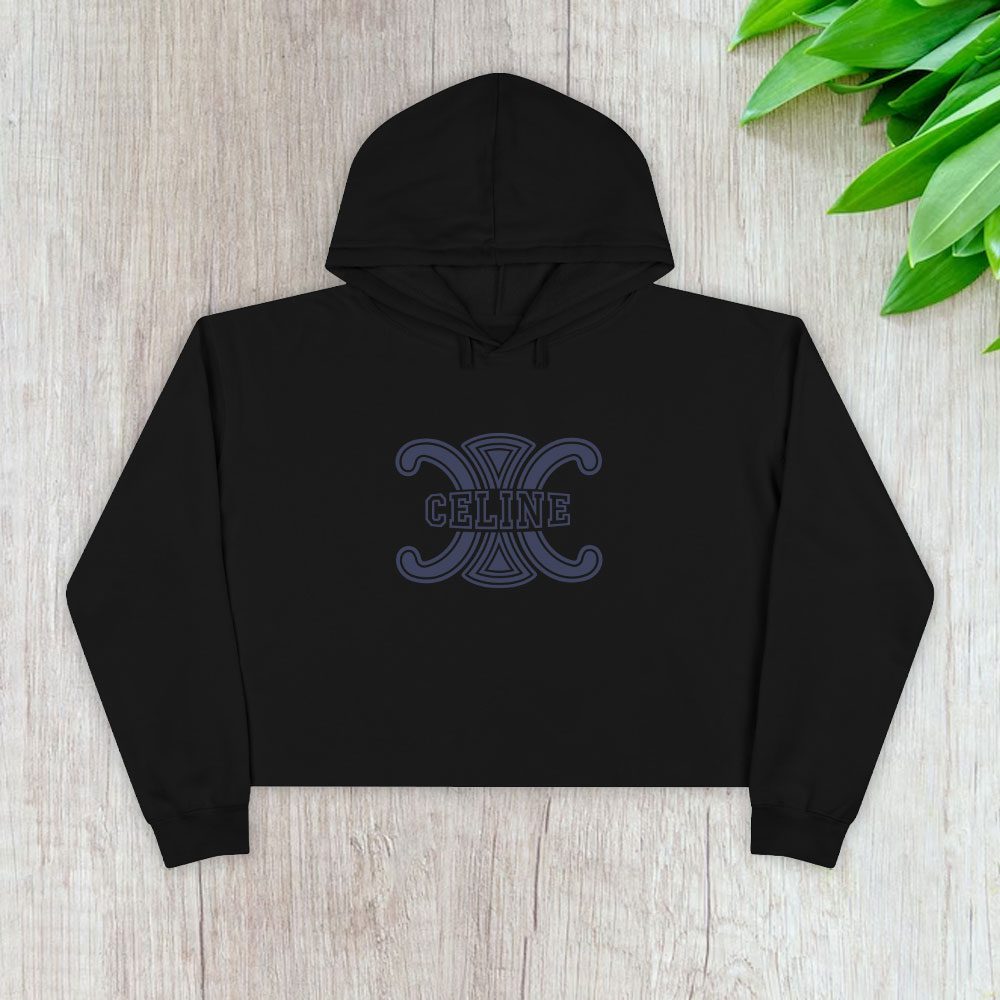 Celine-Logo-Luxury-Crop-Pullover-Hoodie-For-Lady-CPH1115-1
