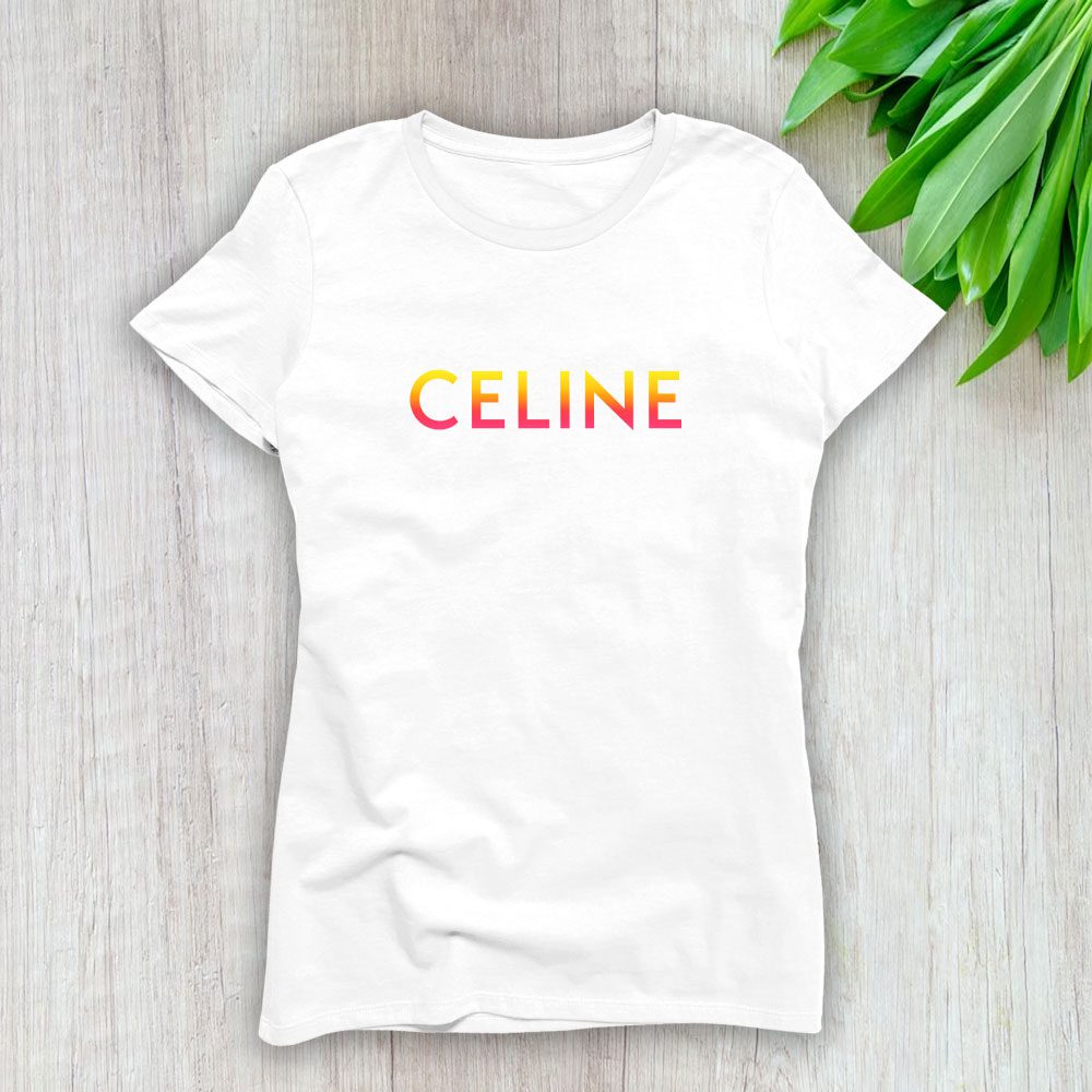 Celine-Loose-Luxury-Lady-T-Shirt-Luxury-Tee-For-Women-LDS1118 Celine Loose Luxury Lady T-Shirt Luxury Tee For Women LDS1118