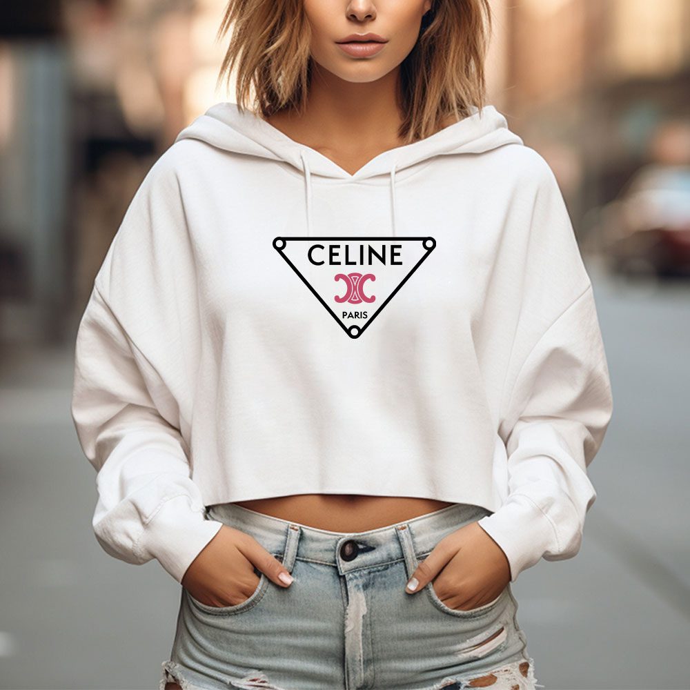 Celine-Paris-Logo-Luxury-Crop-Pullover-Hoodie-For-Lady-CPH1119-1