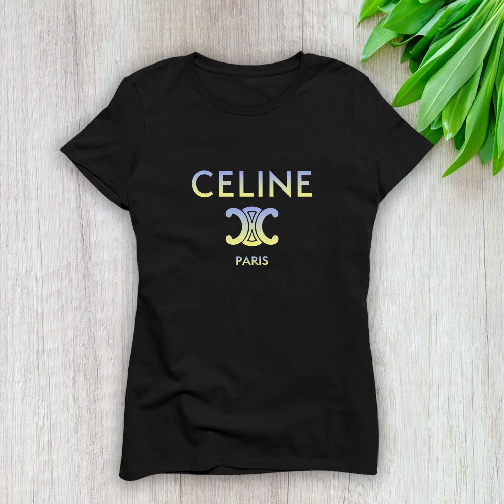 Celine-Paris-Logo-Luxury-Lady-T-Shirt-Luxury-Tee-For-Women-LDS1112-1