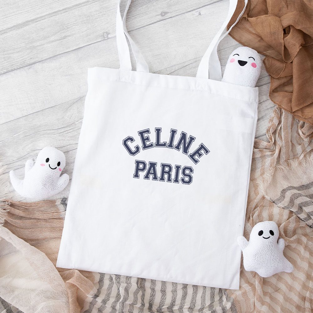 Celine-Paris-Luxury-Cotton-Canvas-Tote-Bag-TTB1121 Celine Paris Luxury Cotton Canvas Tote Bag TTB1121