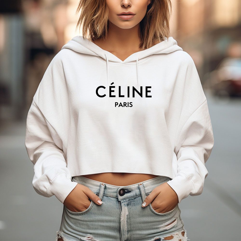 Celine-Paris-Luxury-Crop-Pullover-Hoodie-For-Lady-CPH1135-1