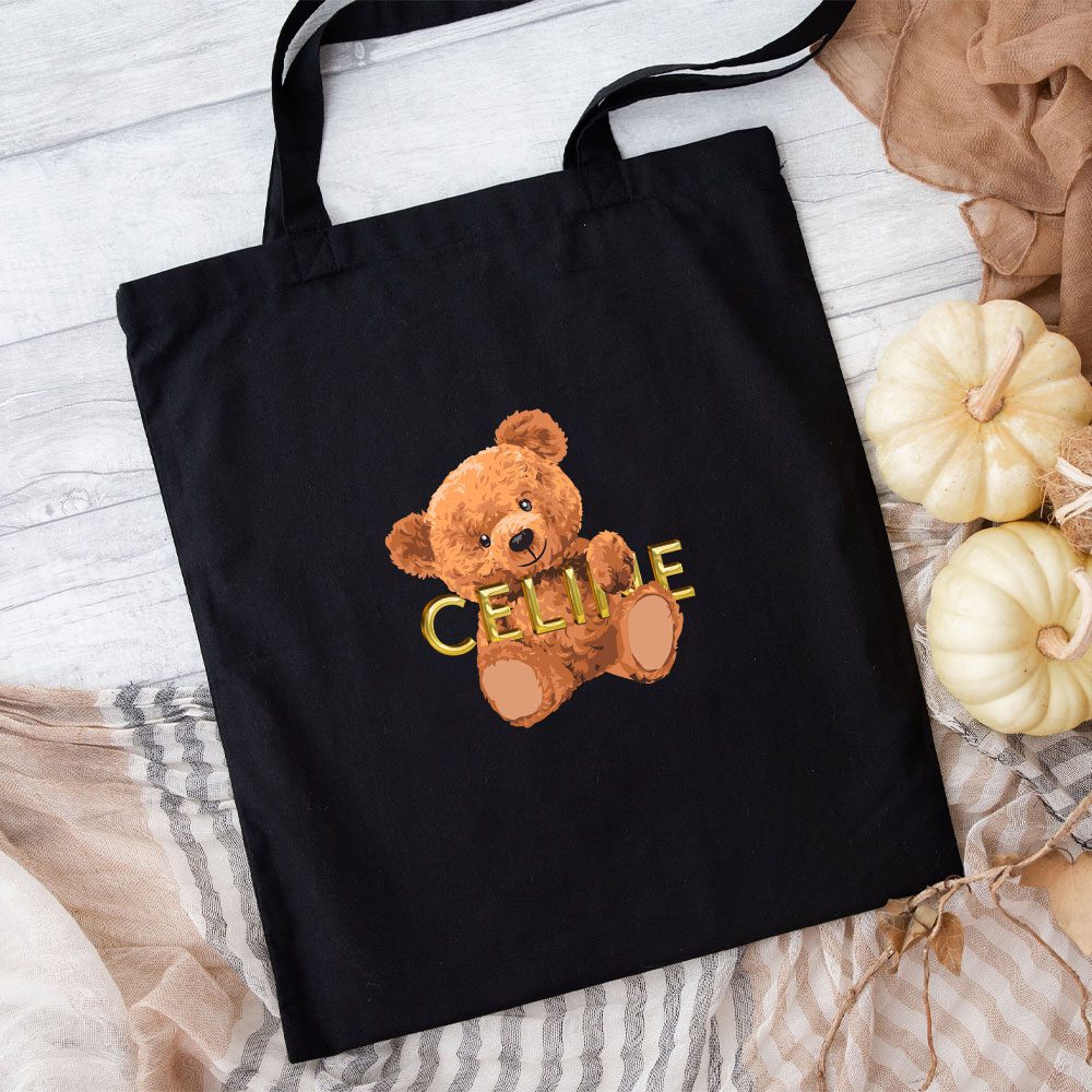 Celine-Teddy-Bear-Luxury-Cotton-Canvas-Tote-Bag-TTB1124-1