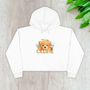Celine Teddy Bear Luxury Crop Pullover Hoodie For Lady CPH1122