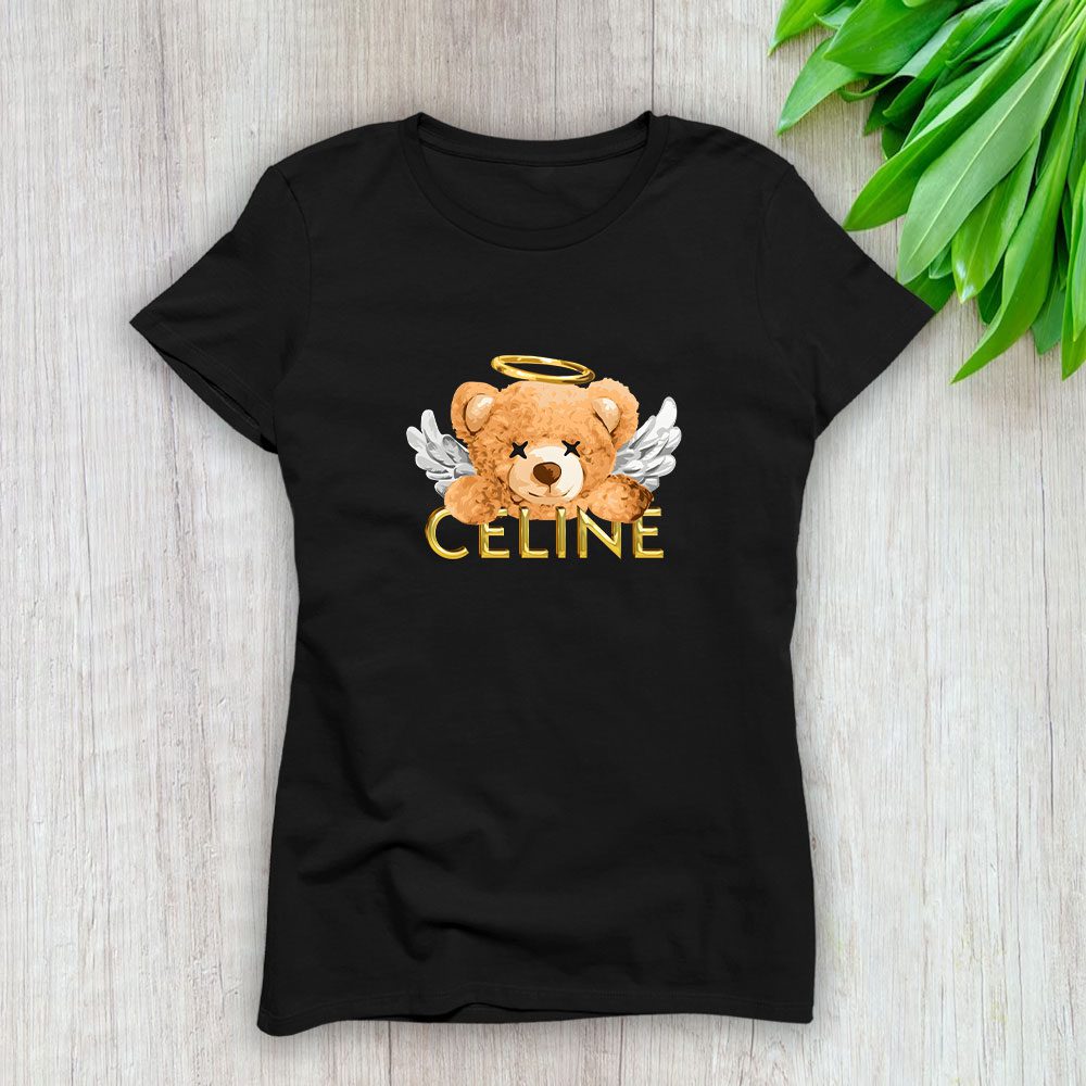 Celine-Teddy-Bear-Luxury-Lady-T-Shirt-Luxury-Tee-For-Women-LDS1123-1