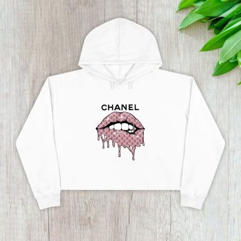 Chanel Mouth Logo Crop Pullover Hoodie For Lady CPH1153