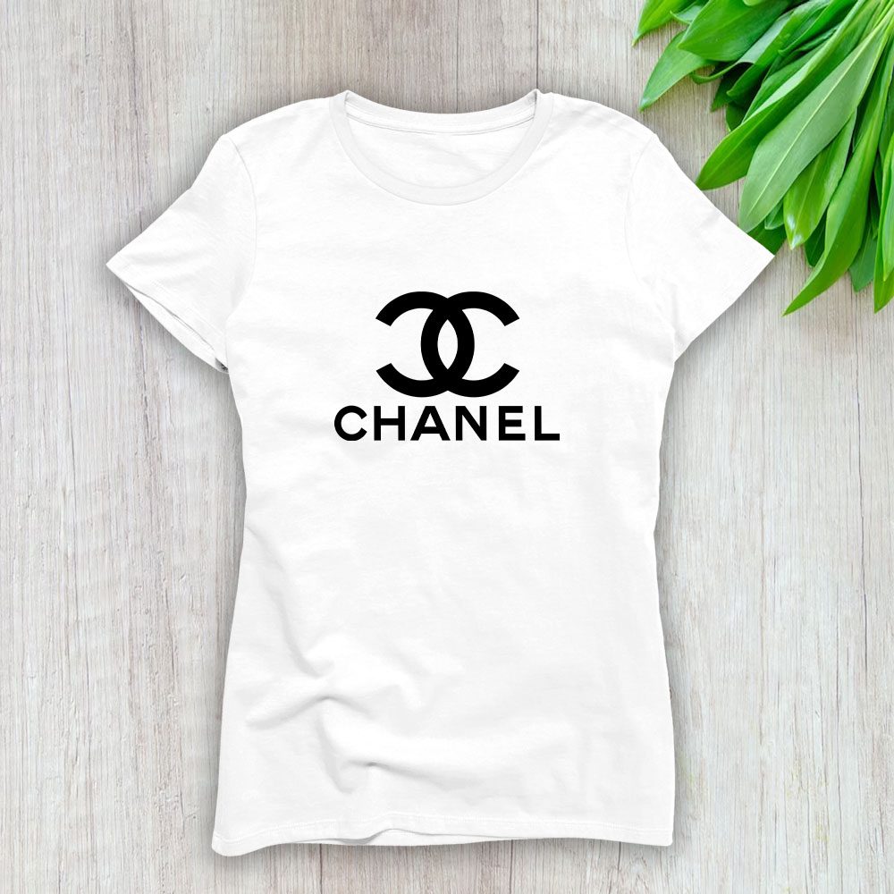 Chanel-Original-Logo-Lady-T-Shirt-Luxury-Tee-For-Women-LDS1141 Chanel Original Logo Lady T-Shirt Luxury Tee For Women LDS1141