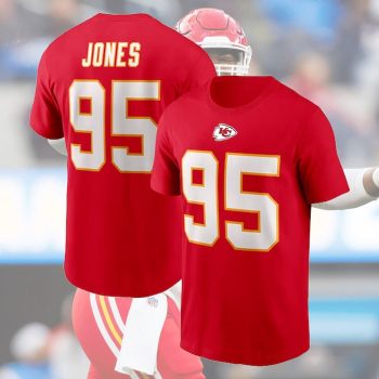 Chris Jones #95 Kansas City Football Chiefs Name & Number Unisex T-Shirt