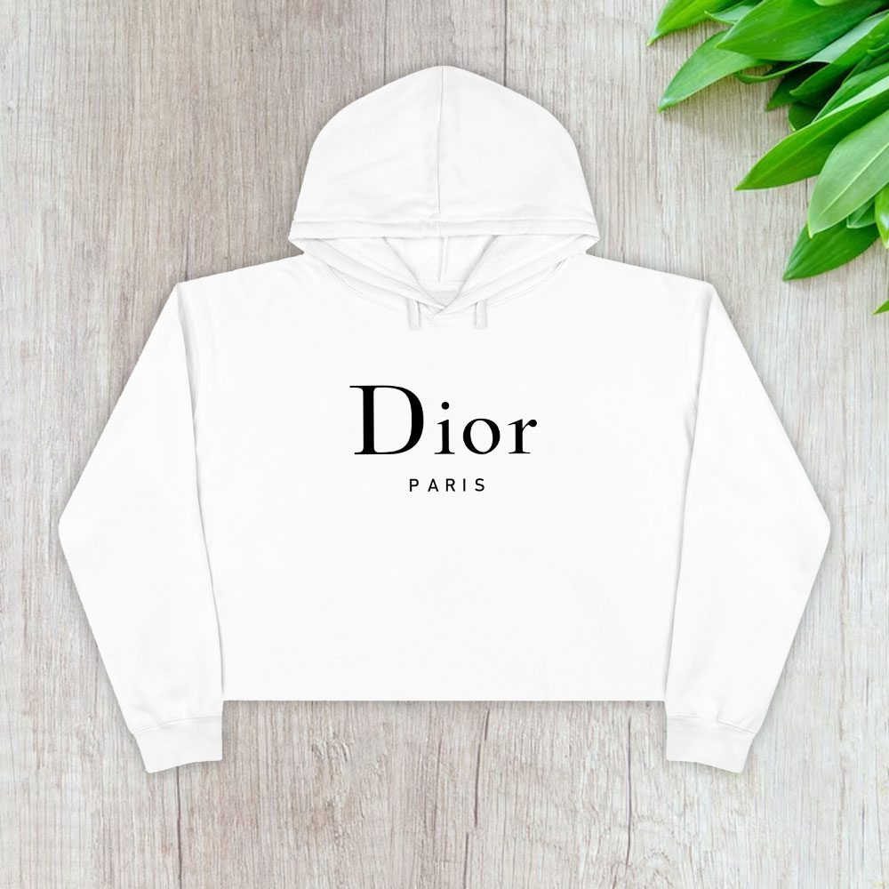 Dior-Logo-Luxury-Crop-Pullover-Hoodie-For-Lady-CPH1183 Dior Logo Luxury Crop Pullover Hoodie For Lady CPH1183