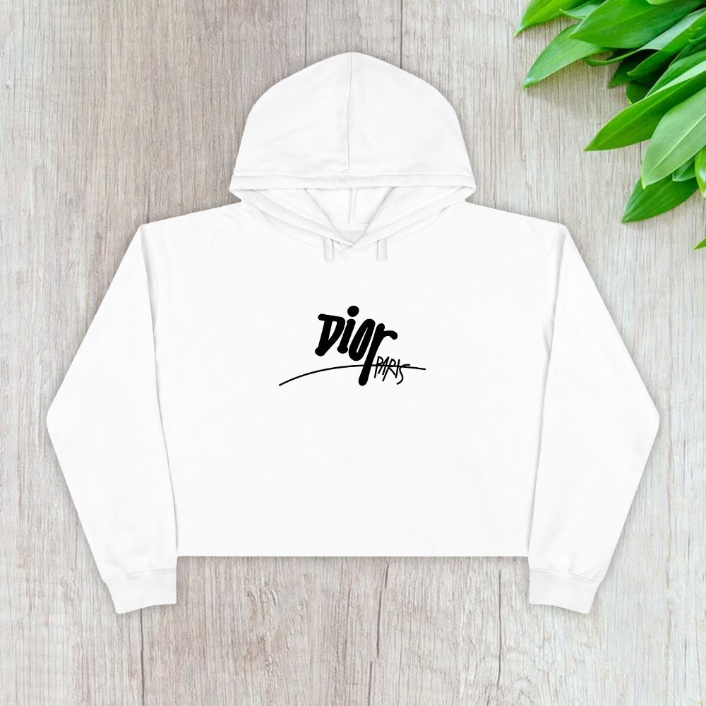 Dior-Logo-Luxury-Crop-Pullover-Hoodie-For-Lady-CPH1197 Dior Logo Luxury Crop Pullover Hoodie For Lady CPH1197