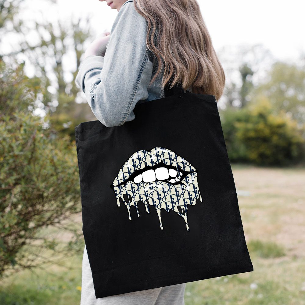 Dior-Logo-Luxury-Sexy-Lips-Cotton-Canvas-Tote-Bag-TTB1188-2