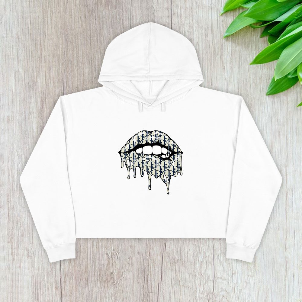 Dior-Logo-Luxury-Sexy-Lips-Crop-Pullover-Hoodie-For-Lady-CPH1188 Dior Logo Luxury Sexy Lips Crop Pullover Hoodie For Lady CPH1188