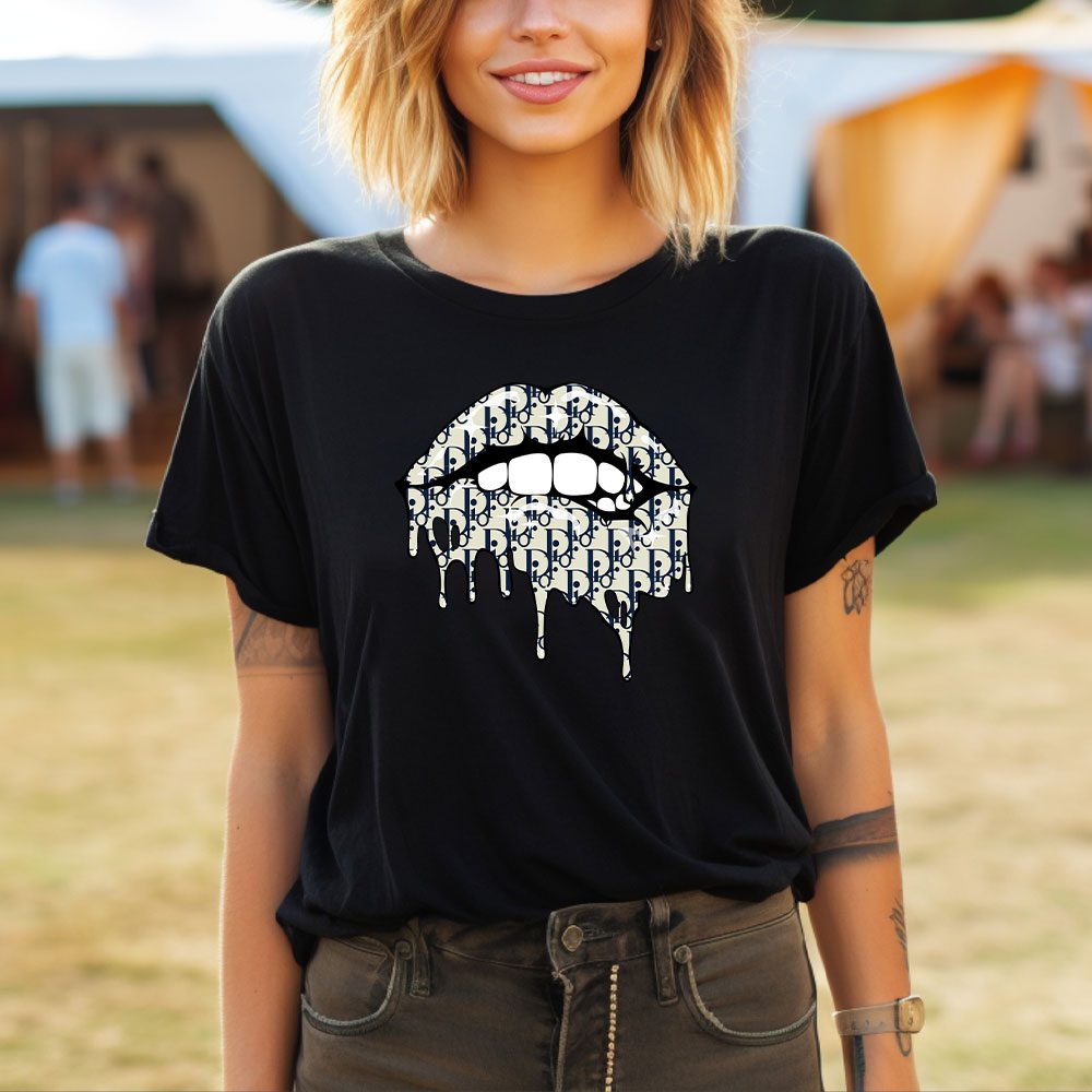 Dior-Logo-Luxury-Sexy-Lips-Lady-T-Shirt-Luxury-Tee-For-Women-LDS1189-3