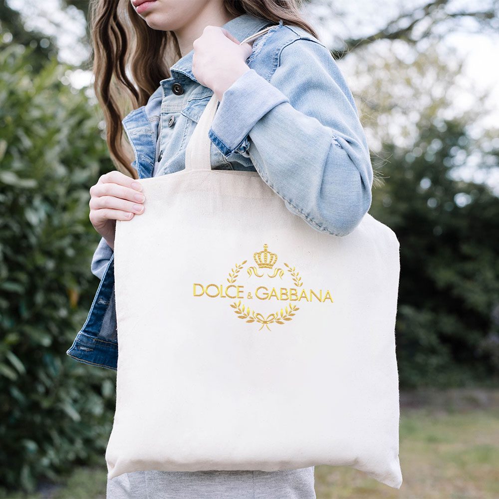 Dolce-Gabbana-Crown-Gold-Luxury-Cotton-Canvas-Tote-Bag-TTB1234-3