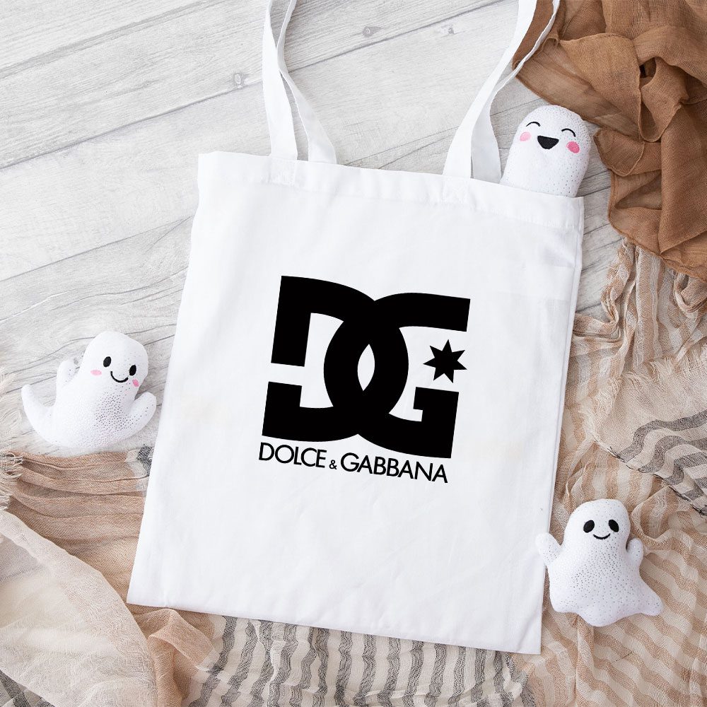 Dolce-Gabbana-Logo-Luxury-Cotton-Canvas-Tote-Bag-TTB1211 Dolce & Gabbana Logo Luxury Cotton Canvas Tote Bag TTB1211