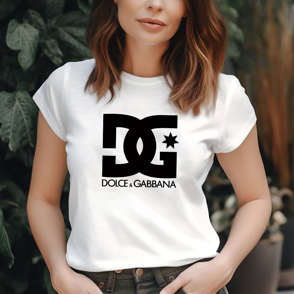 Dolce-Gabbana-Logo-Luxury-Lady-T-Shirt-Luxury-Tee-For-Women-LDS1213-1