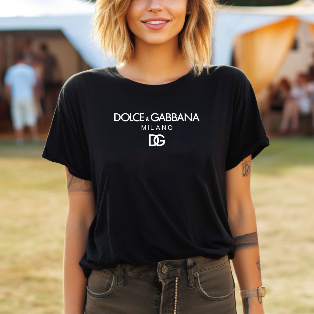 Dolce-Gabbana-Milano-Logo-Luxury-Lady-T-Shirt-Luxury-Tee-For-Women-LDS1211-1