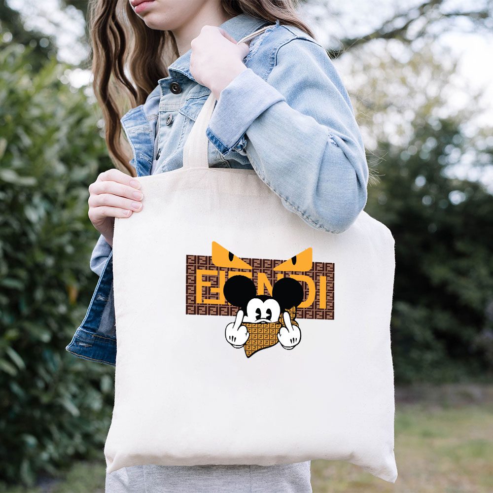 Fendi-Diabolic-Eyes-Mickey-Mouse-Cotton-Canvas-Tote-Bag-TTB1267-3