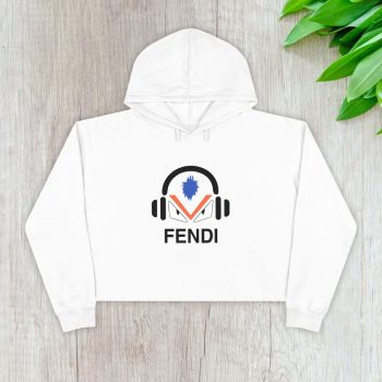 Fendi Dj Monster Crop Pullover Hoodie For Lady CPH1266