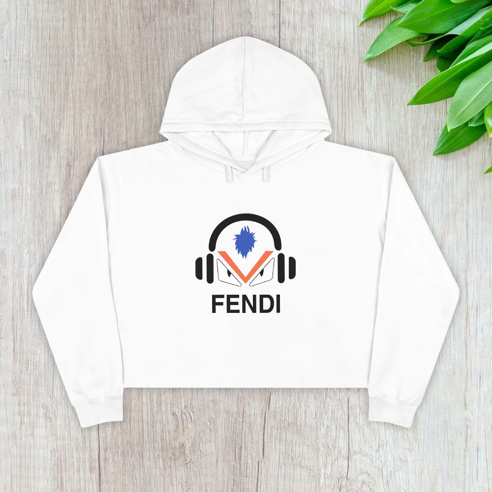 Fendi-Dj-Monster-Crop-Pullover-Hoodie-For-Lady-CPH1266 Fendi Dj Monster Crop Pullover Hoodie For Lady CPH1266