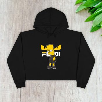 Fendi Fila Diabolic Eyes Simsom Crop Pullover Hoodie For Lady CPH1263