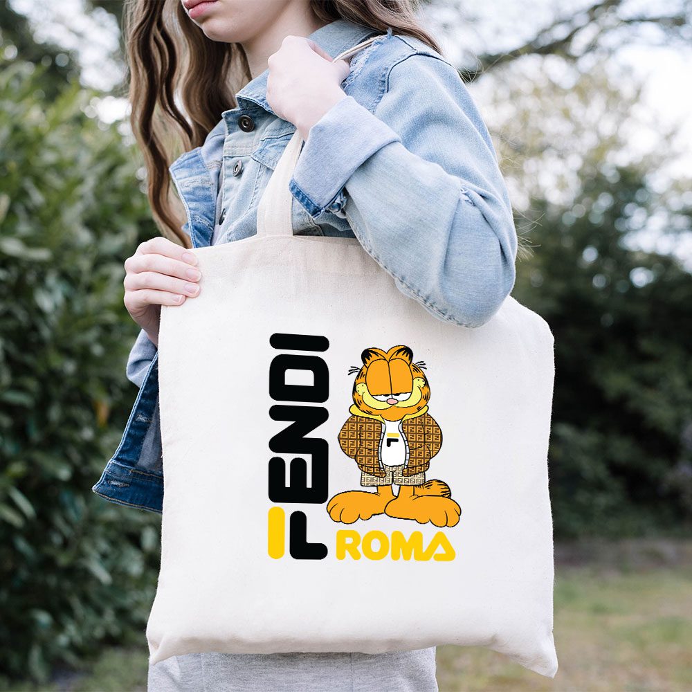 Fendi-Roma-Garfield-Cotton-Canvas-Tote-Bag-TTB1256-1