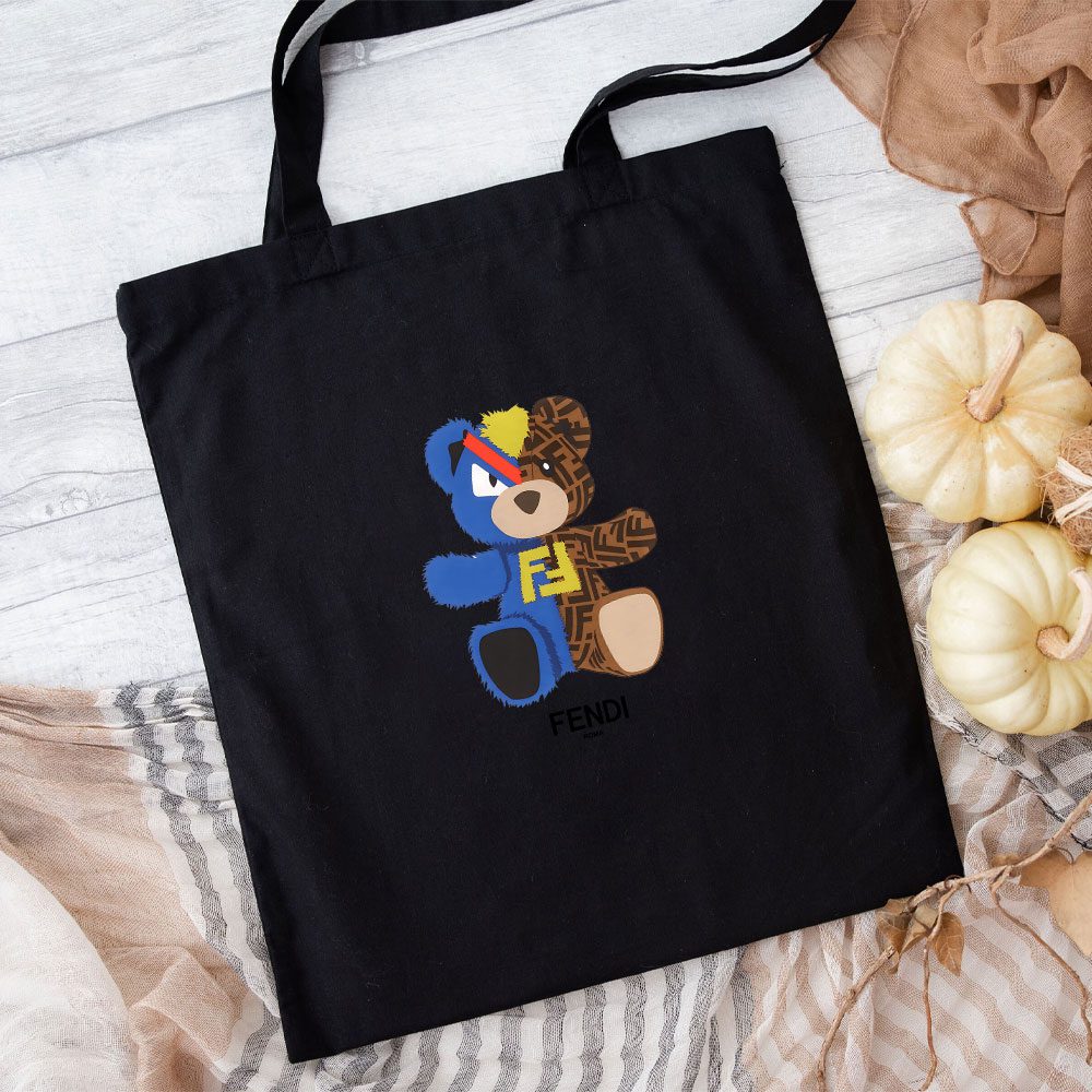 Fendi-Roma-Teddy-Bear-Cotton-Canvas-Tote-Bag-TTB1254-1