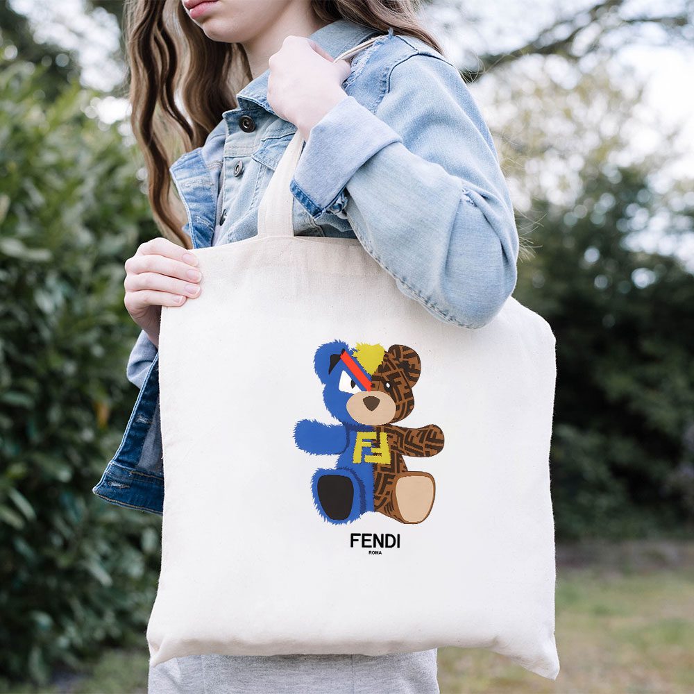 Fendi-Roma-Teddy-Bear-Cotton-Canvas-Tote-Bag-TTB1254-3