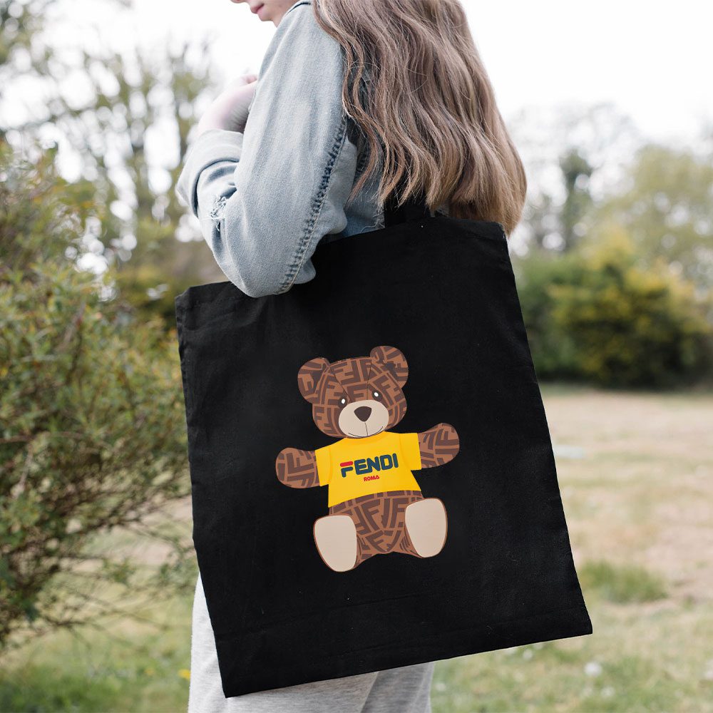 Fendi-Roma-Teddy-Bear-Cotton-Canvas-Tote-Bag-TTB1261-2