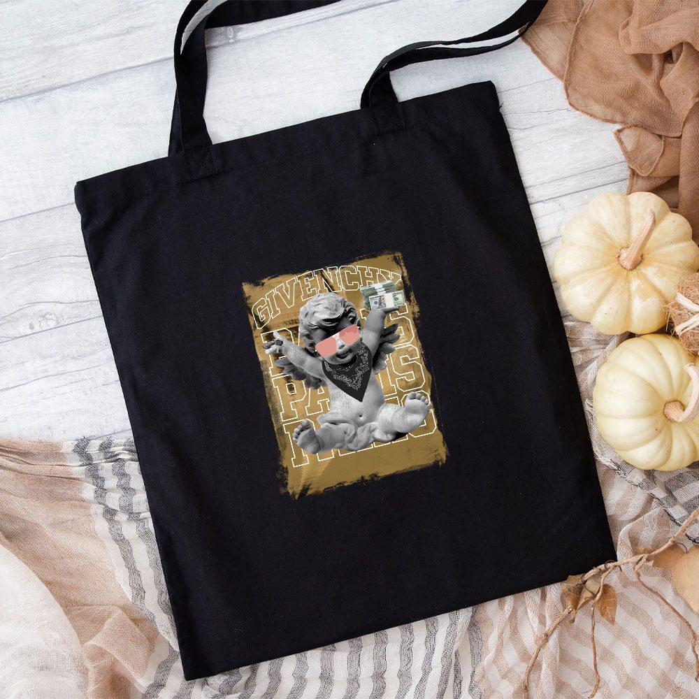 Givenchy-Logo-Luxury-Baby-Angle-Cotton-Canvas-Tote-Bag-TTB1294-1
