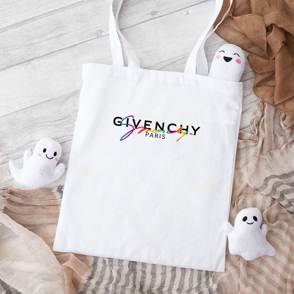 Givenchy-Logo-Luxury-Cotton-Canvas-Tote-Bag-TTB1274 Givenchy Logo Luxury Cotton Canvas Tote Bag TTB1274