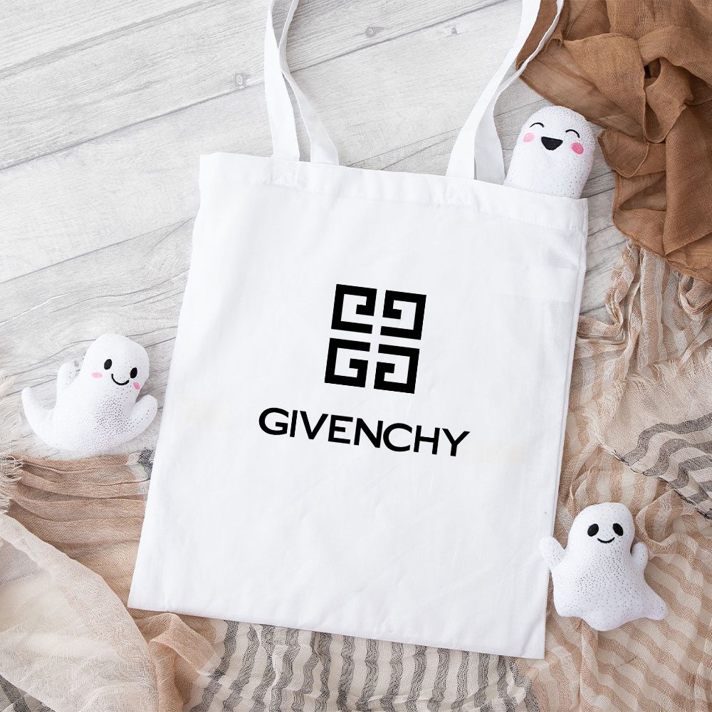 Givenchy-Logo-Luxury-Cotton-Canvas-Tote-Bag-TTB1275 Givenchy Logo Luxury Cotton Canvas Tote Bag TTB1275