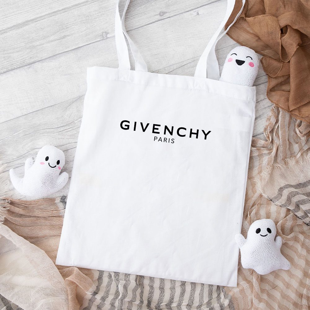 Givenchy-Logo-Luxury-Cotton-Canvas-Tote-Bag-TTB1276 Givenchy Logo Luxury Cotton Canvas Tote Bag TTB1276