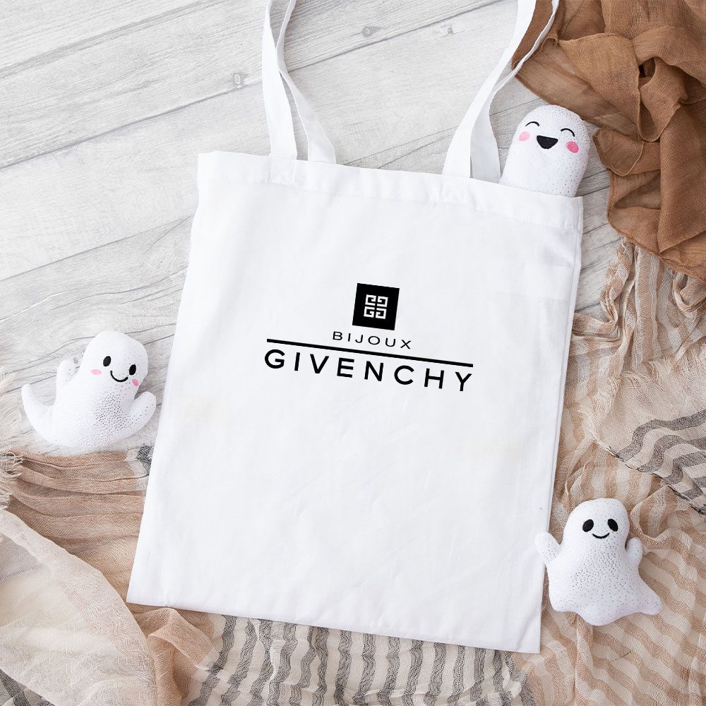 Givenchy-Logo-Luxury-Cotton-Canvas-Tote-Bag-TTB1278 Givenchy Logo Luxury Cotton Canvas Tote Bag TTB1278