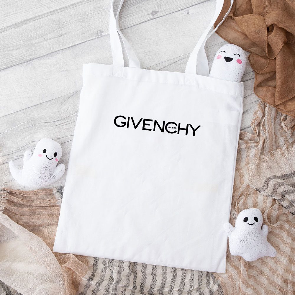 Givenchy-Logo-Luxury-Cotton-Canvas-Tote-Bag-TTB1279 Givenchy Logo Luxury Cotton Canvas Tote Bag TTB1279