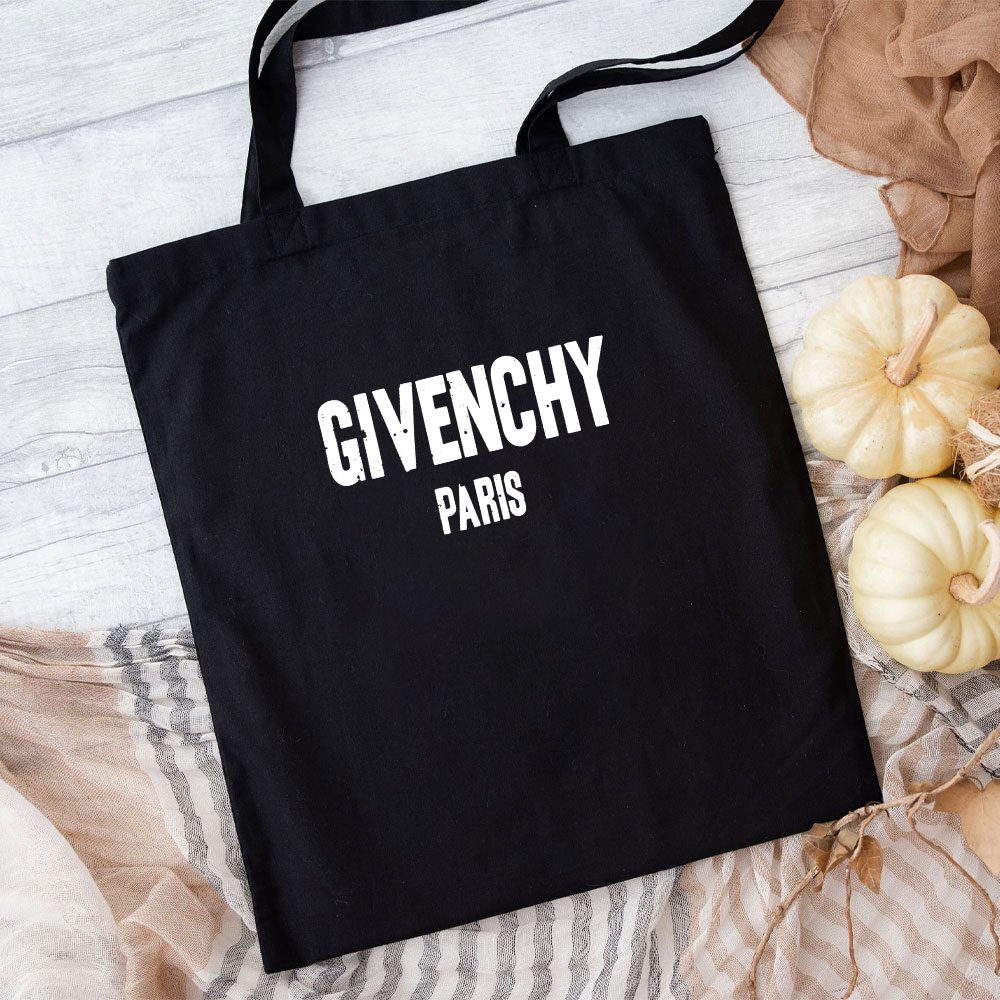 Givenchy-Logo-Luxury-Cotton-Canvas-Tote-Bag-TTB1281 Givenchy Logo Luxury Cotton Canvas Tote Bag TTB1281