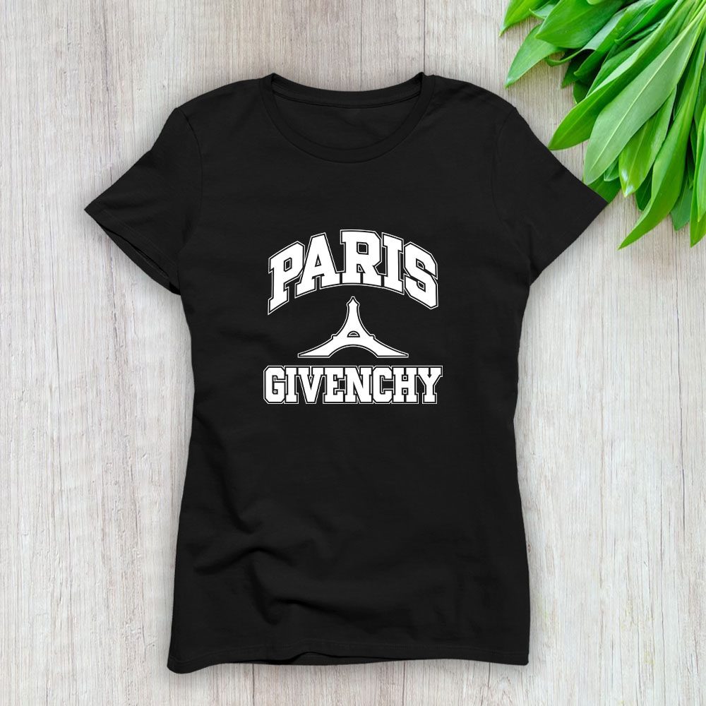 Givenchy-Logo-Luxury-Lady-T-Shirt-Luxury-Tee-For-Women-LDS1292 Givenchy Logo Luxury Lady T-Shirt Luxury Tee For Women LDS1292