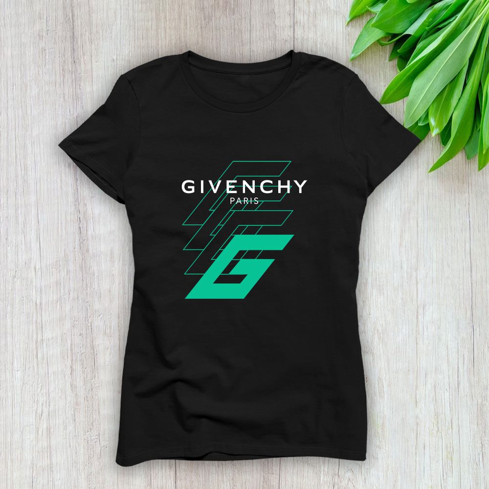 Givenchy-Logo-Luxury-Lady-T-Shirt-Luxury-Tee-For-Women-LDS1294 Givenchy Logo Luxury Lady T-Shirt Luxury Tee For Women LDS1294