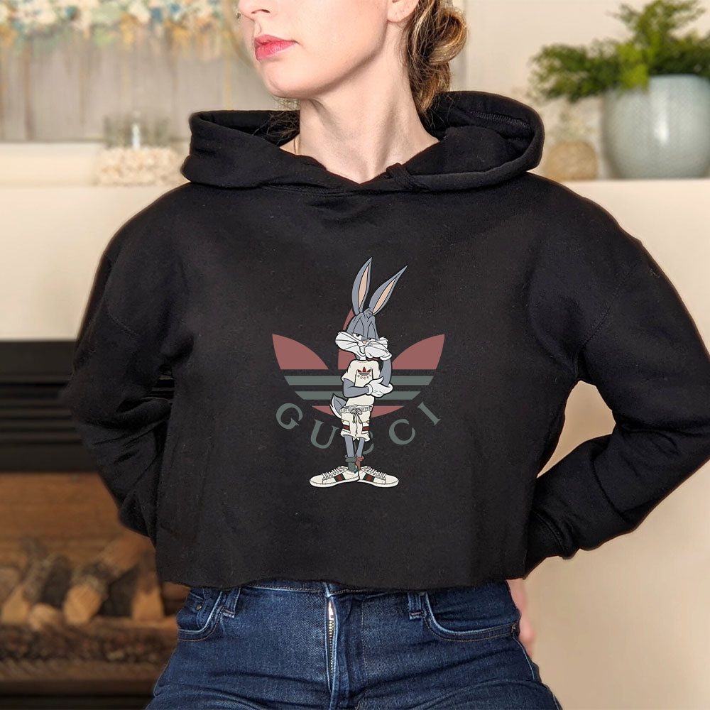 Gucci-Adidas-Bugs-Bunny-Crop-Pullover-Hoodie-For-Lady-CPH1423-3