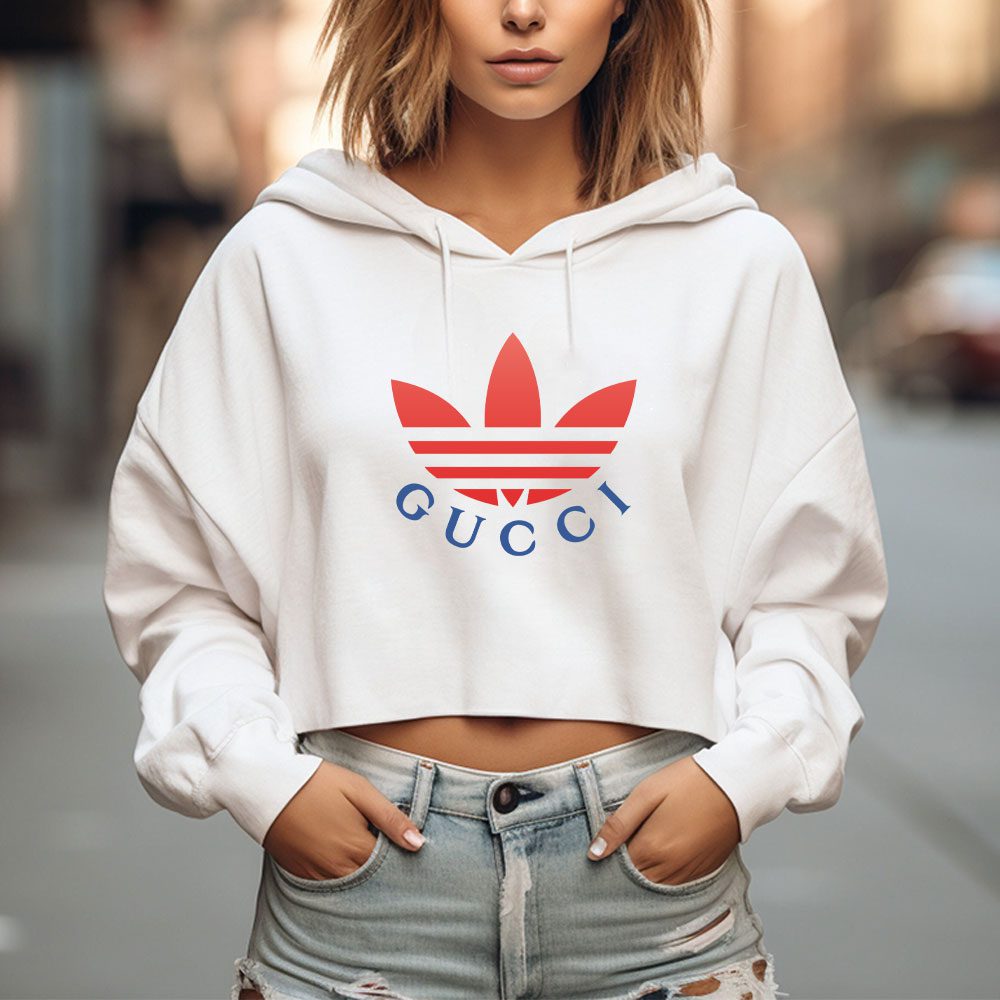 Gucci-Adidas-Crop-Pullover-Hoodie-For-Lady-CPH1329-2