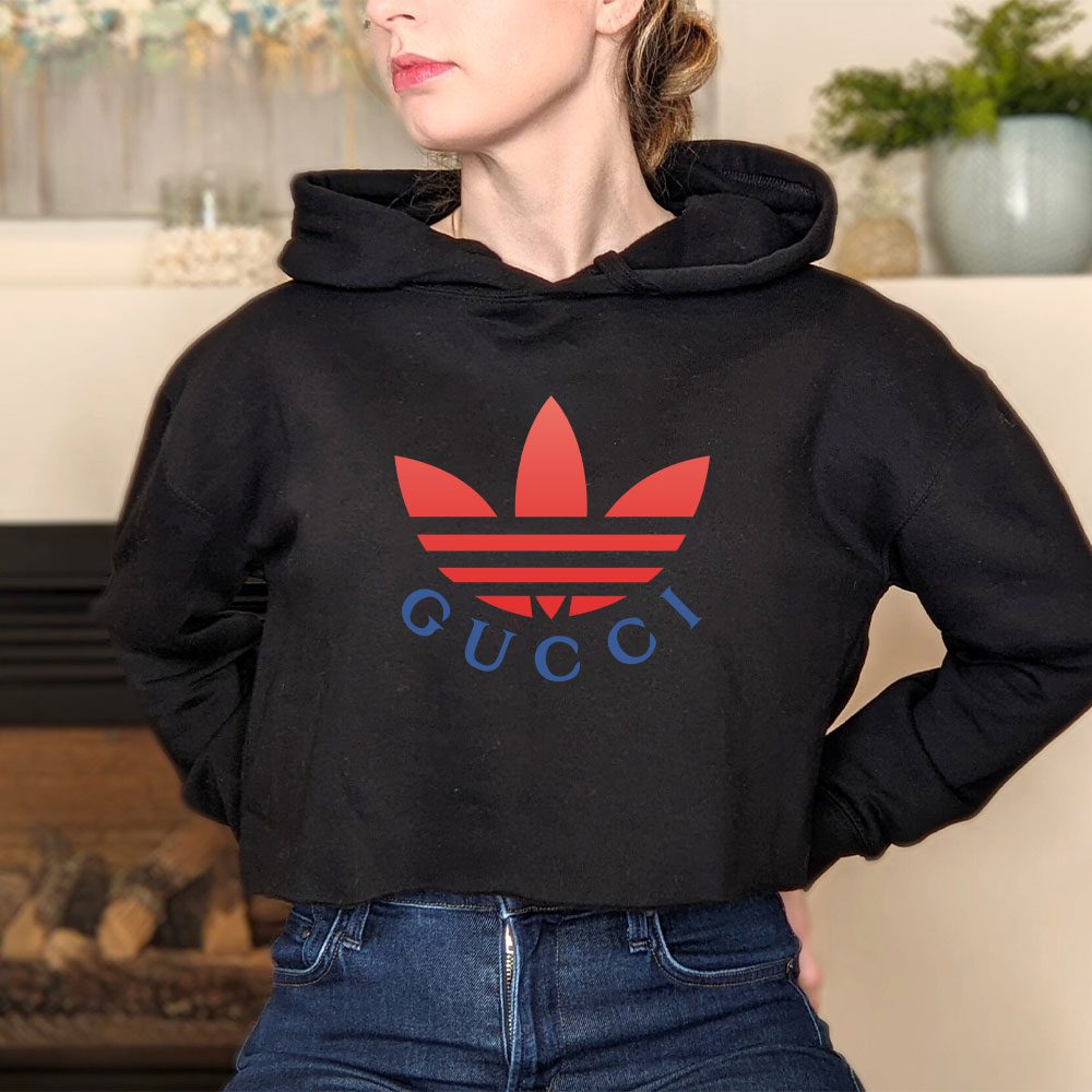 Gucci-Adidas-Crop-Pullover-Hoodie-For-Lady-CPH1329-3
