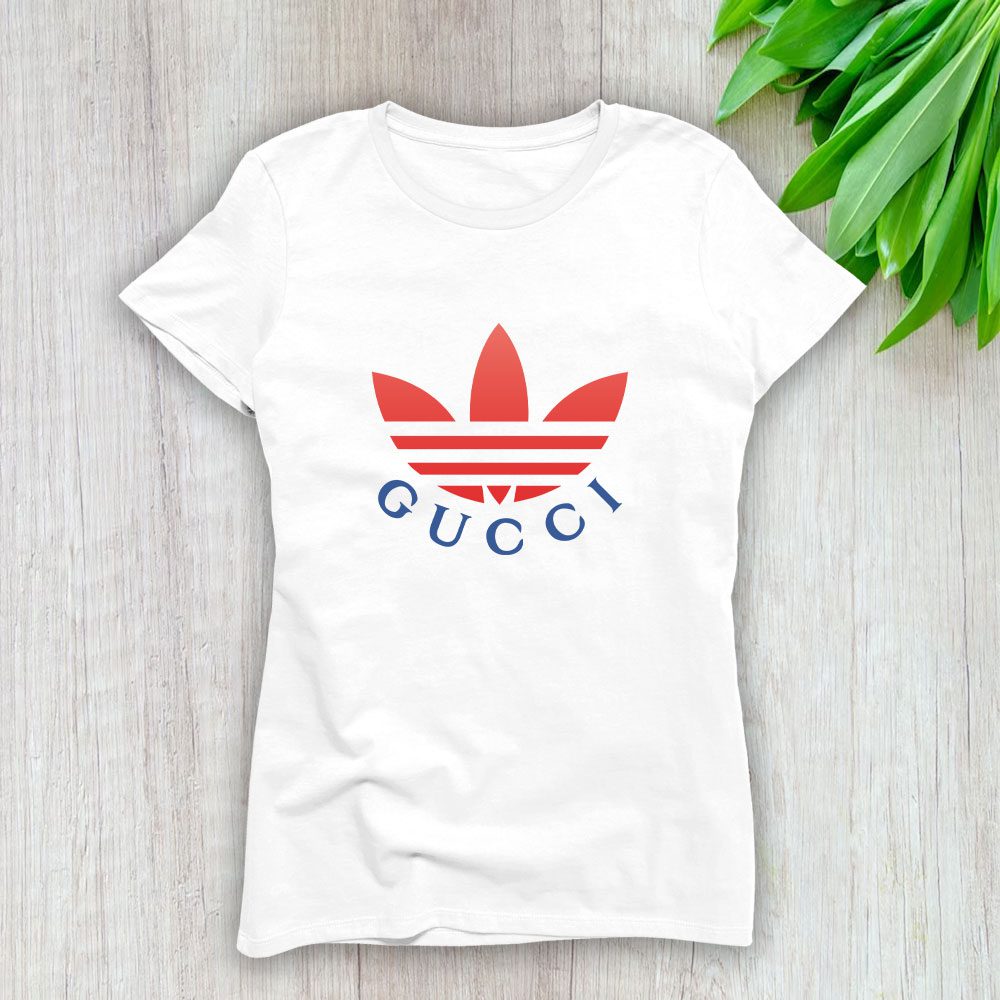 Gucci-Adidas-Lady-T-Shirt-Luxury-Tee-For-Women-LDS1331 Gucci Adidas Lady T-Shirt Luxury Tee For Women LDS1331
