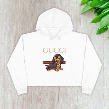 Gucci Dachshund Crop Pullover Hoodie For Lady CPH1443