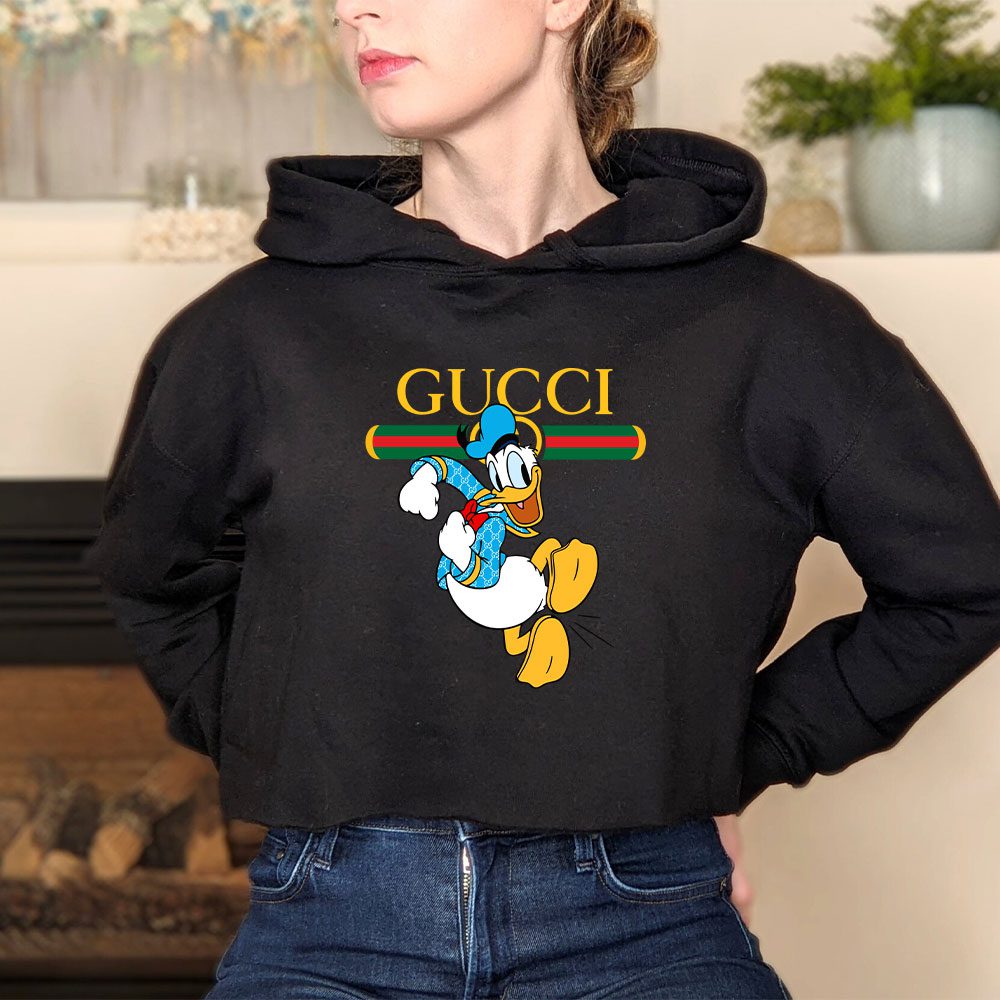 Gucci-Donald-Duck-Crop-Pullover-Hoodie-For-Lady-CPH1381-3