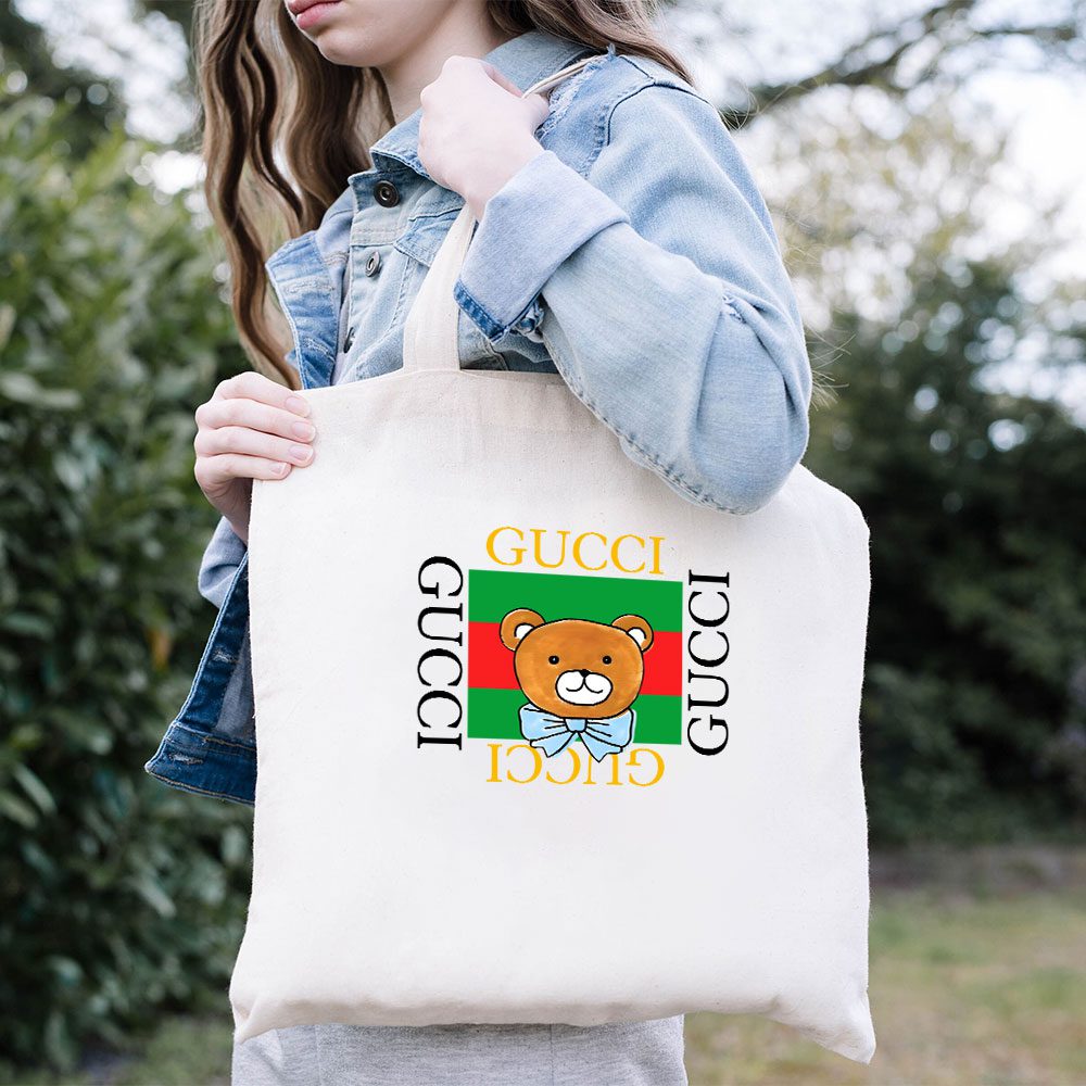 Gucci-Kai-Teddy-Bear-Cotton-Canvas-Tote-Bag-TTB1444-1