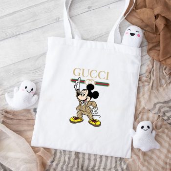 Gucci Mickey Mouse Cotton Canvas Tote Bag TTB1415