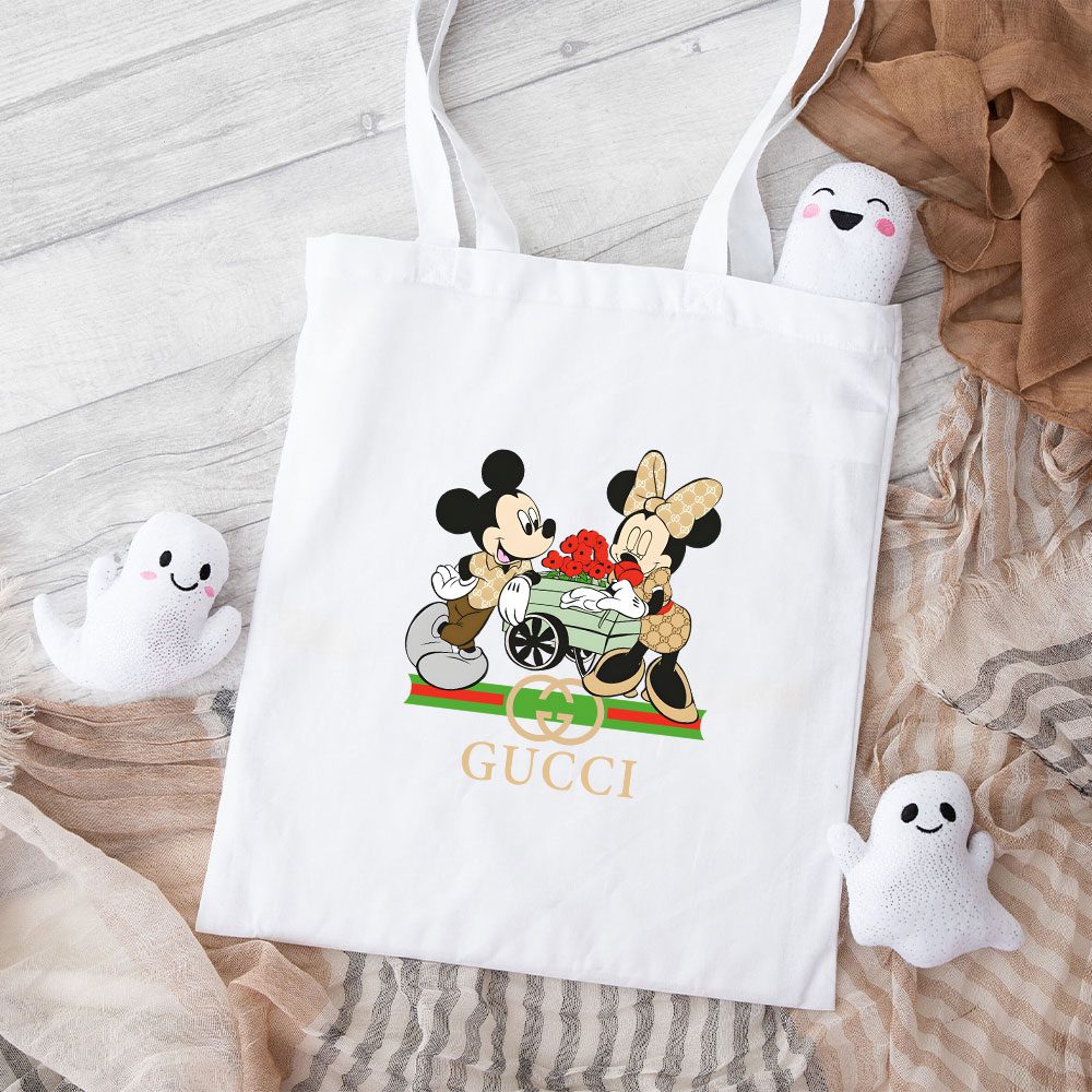 Gucci-Mickey-Mouse-Cotton-Canvas-Tote-Bag-TTB1422 Gucci Mickey Mouse Cotton Canvas Tote Bag TTB1422