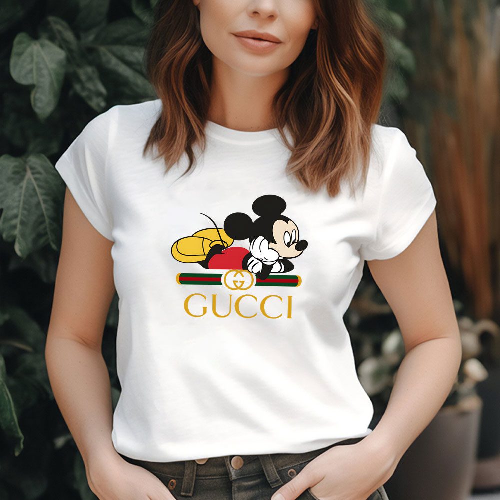 Gucci-Mickey-Mouse-Lady-T-Shirt-Luxury-Tee-For-Women-LDS1386-1