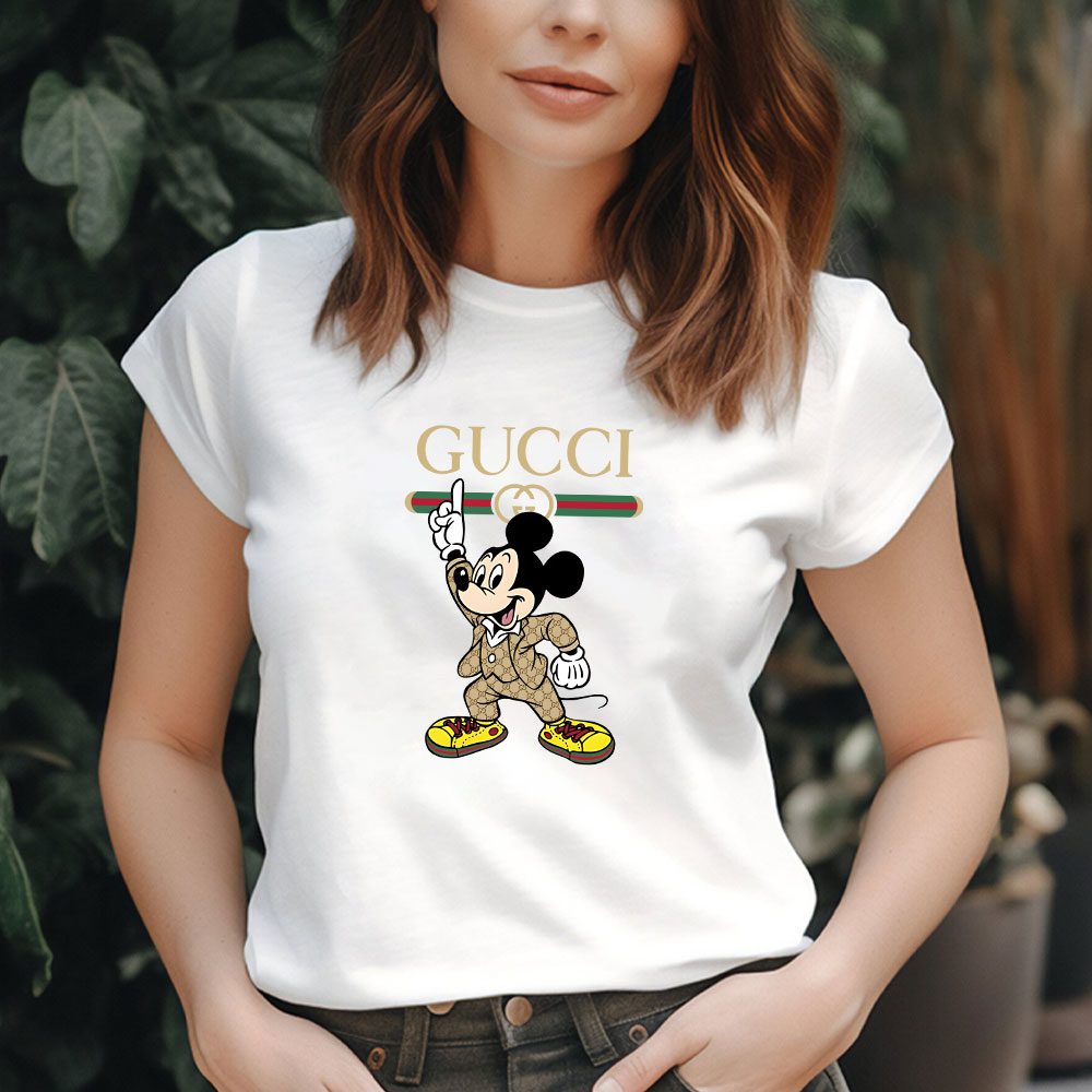 Gucci-Mickey-Mouse-Lady-T-Shirt-Luxury-Tee-For-Women-LDS1417-1